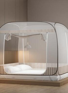 榻榻米床专用蚊帐1米8乘2米的大床出租屋家用2024新款加厚加密纹