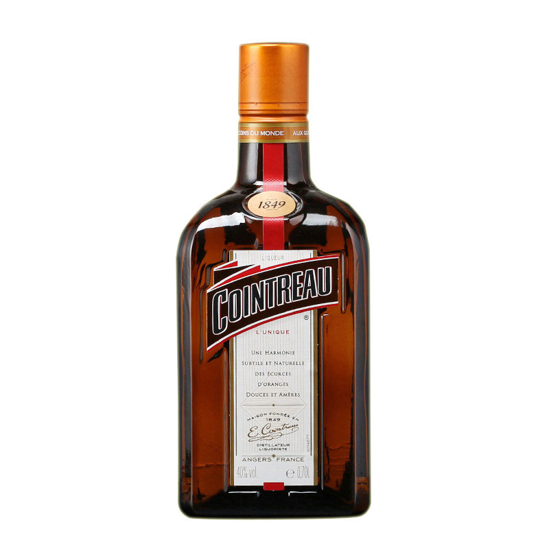 洋酒 法国原装进口 君度力娇酒 香橙味甜酒 cointreau 700ml 烘焙