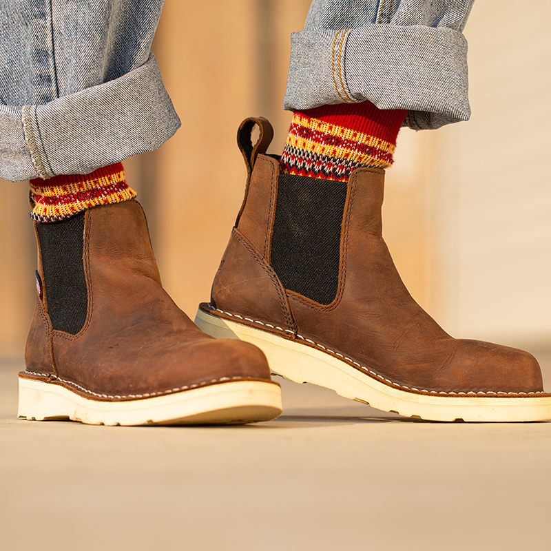 Danner 丹纳手工复古马丁美式头层牛皮工装鞋Bullrun女切尔西靴