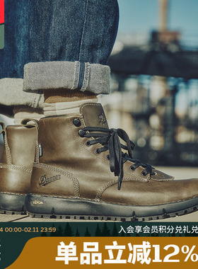 Danner丹纳防水工装马丁炭灰色中帮户外靴logger917