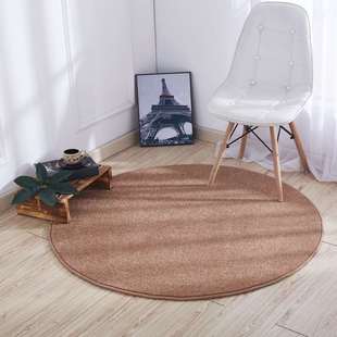 加厚圆形北欧地毯短绒转椅服装 正品 店圆毯大客厅卧室书房纯色地垫