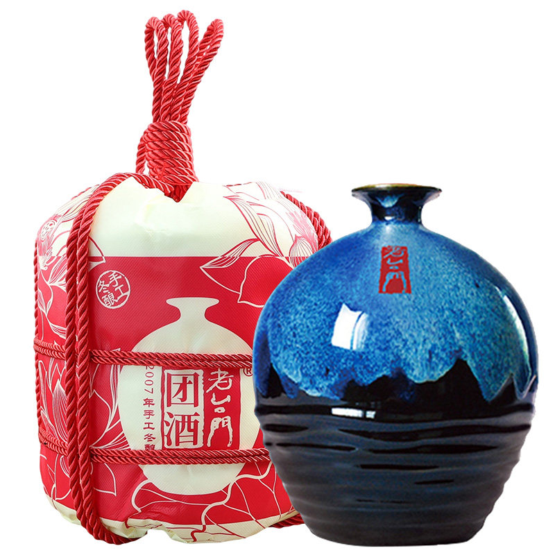 老台门团酒 2007年手工冬酿陈年黄酒老酒花雕酒古法黄酒1.5L