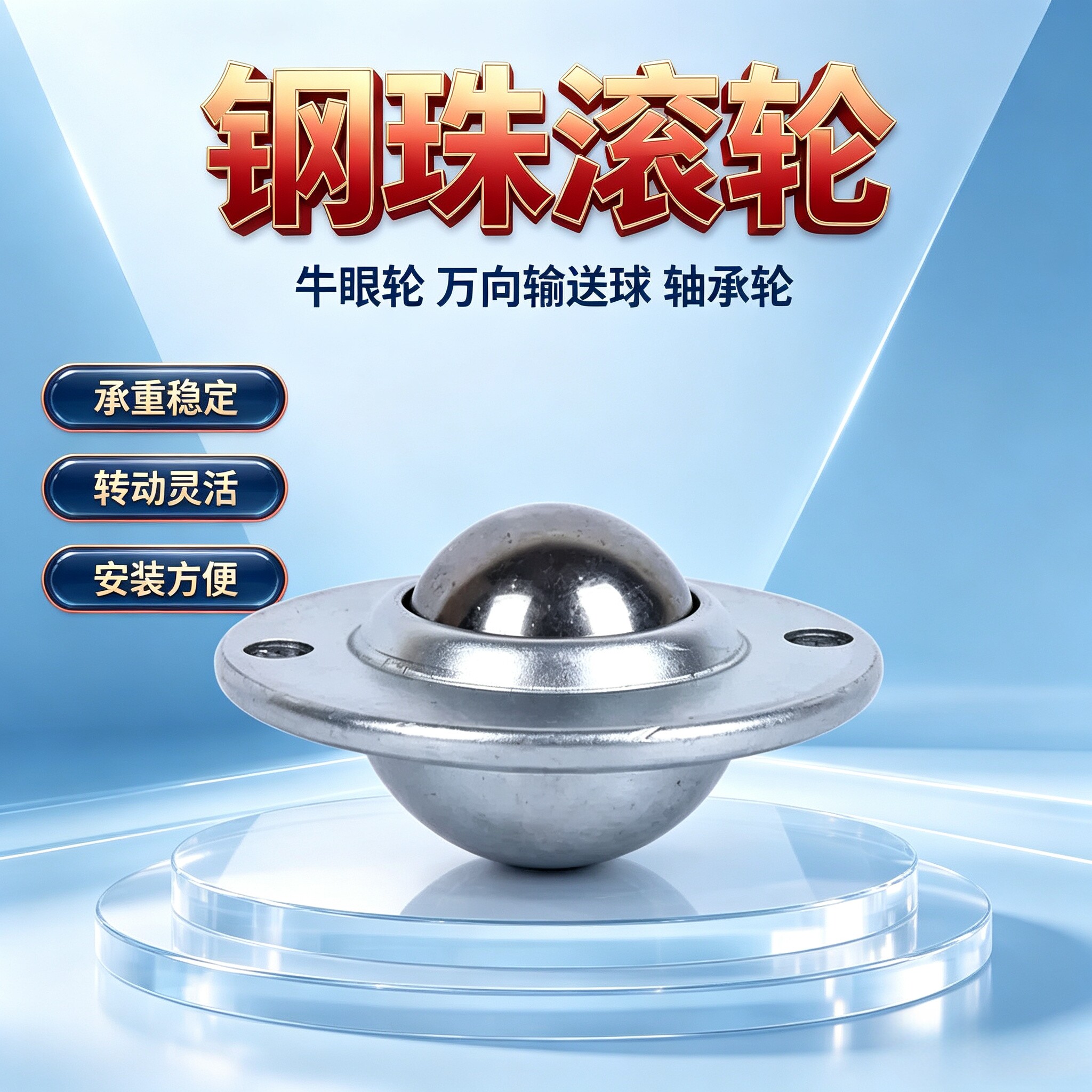 钢珠滚轮冲压产品BCHE55