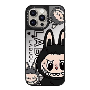 CASETi聯名適用iPhone蘋果16promax手機殼16 15黑色灰色拉布布15pro亞克力12歐美13奢華16pro全包14可愛新款