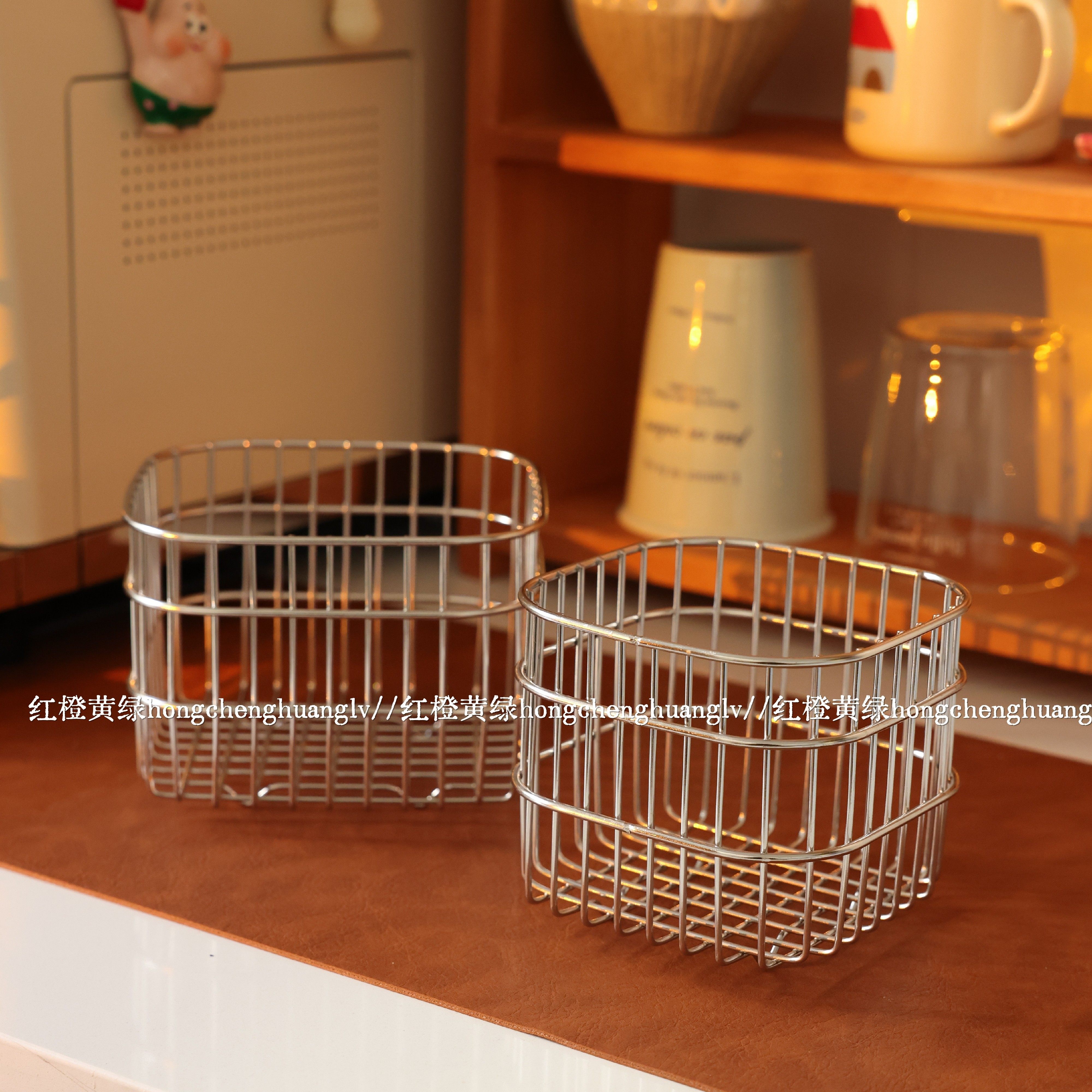 304不锈钢沥水框厨房置物框家用洗水果洗菜收纳框不锈钢收纳筐,收纳整理,其他收纳篮,淘宝优惠券,粉丝福利购,淘宝优惠卷