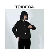 女气质百搭多色短款 TRIBECA翠贝卡商场同款 秋季 毛呢外套