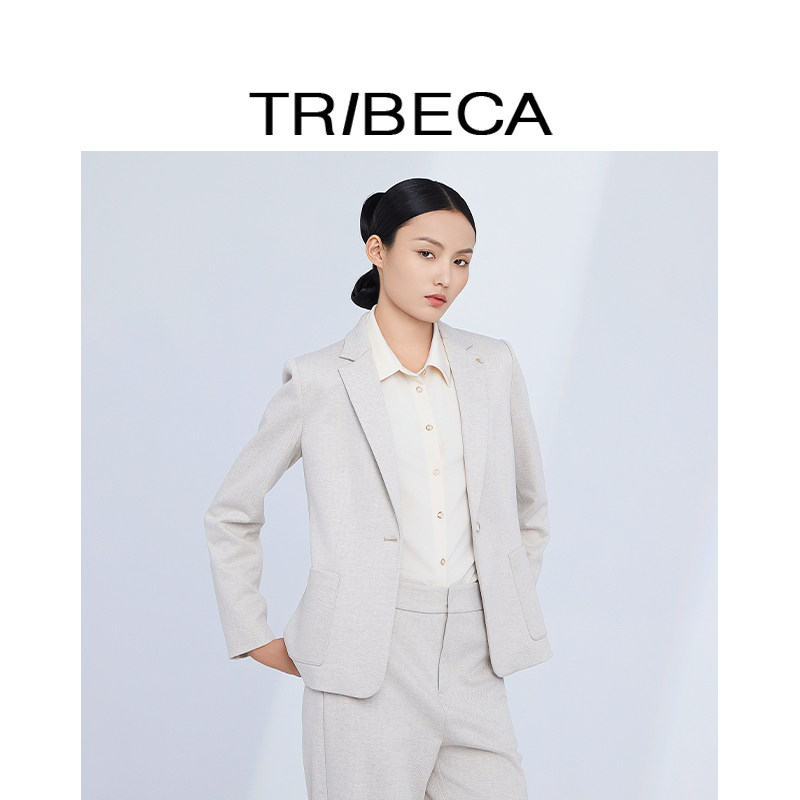 翠贝卡通勤长袖西服外套