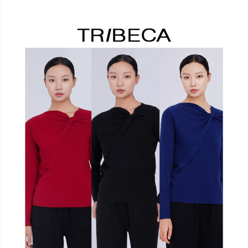 TRIBECA翠贝卡套头休闲针织衫