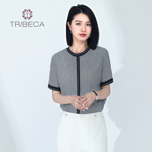 TRIBECA翠贝卡直筒短袖衬衫
