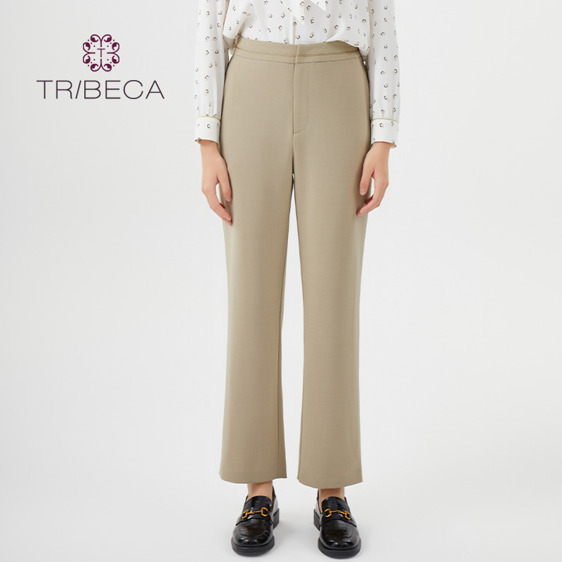 翠贝卡职业休闲高腰长裤