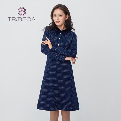 TRIBECA/翠贝卡休闲长袖连衣裙