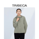TRIBECA 连帽夹克外套 绿色休闲宽松短款 翠贝卡2024秋新款 商场同款