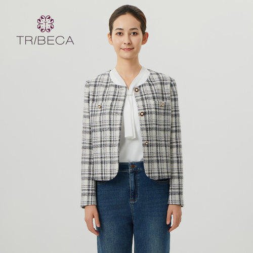 翠贝卡百搭长袖小香风外套