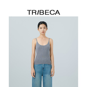 百搭针织背心打底女修身 TRIBECA翠贝卡2025秋新款 商场同款 U领简约