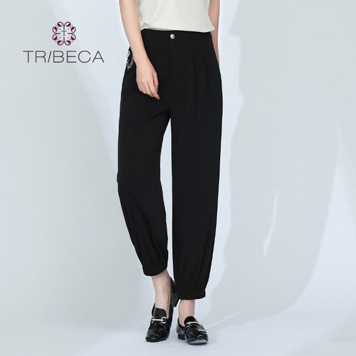 TRIBECA翠贝卡春季新款高腰裤子