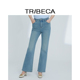 TRIBECA翠贝卡2025年春季 微喇休闲舒适牛仔裤 新款 商场同款