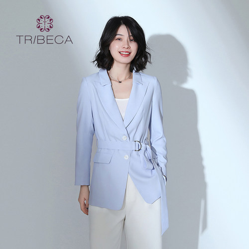 翠贝卡女士修身收腰显瘦小西装