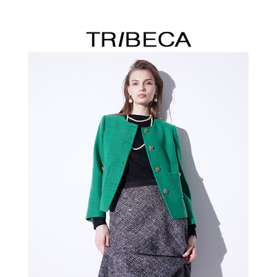 翠贝卡小香风短款外套