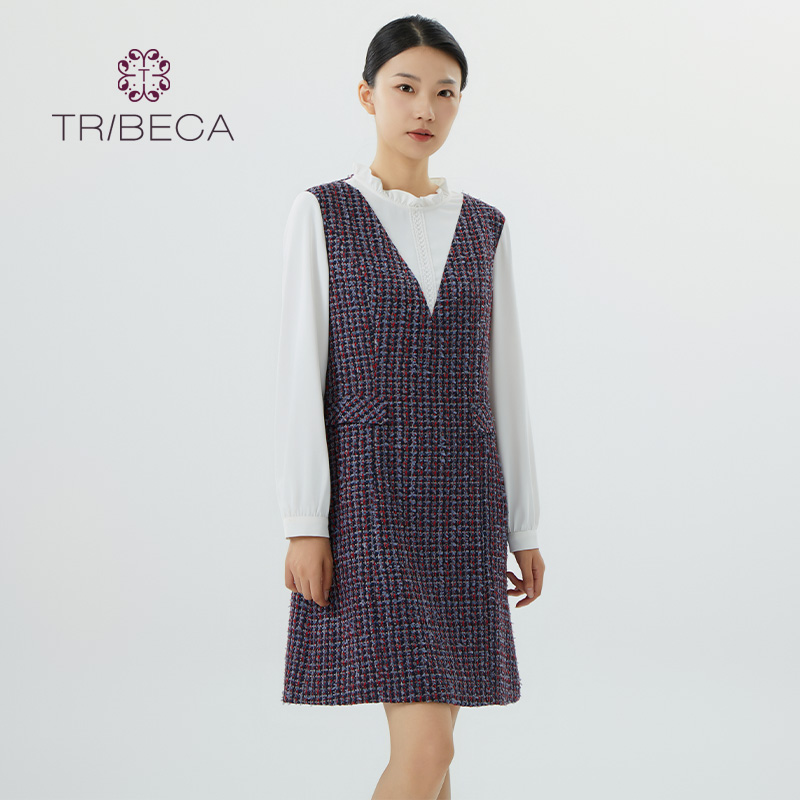TRIBECA翠贝卡小香风连衣裙