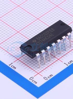 CD74HC04E PDIP-14 全新原装 TI(德州仪器)