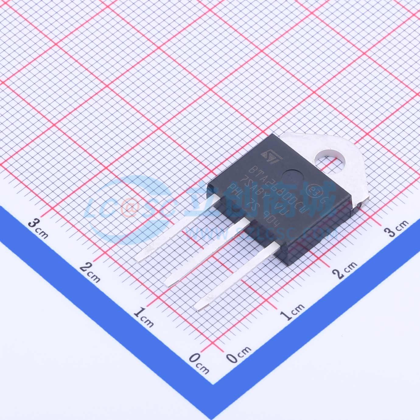 BTA26-800CWRG ST(意法半导体) TOP-3 晶闸管(可控硅)/模块 现货