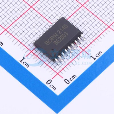 ULN2803A BORN(伯恩半导体) SOP-18 达林顿晶体管阵列 现货