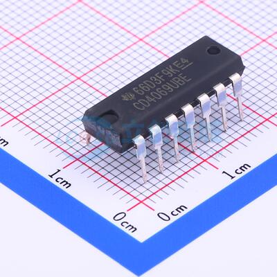 CD4069UBE DIP-14 全新原装 TI(德州仪器)