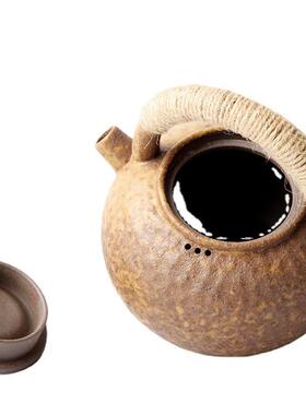 陶瓷提陶梁壶壶日式复古茶泡茶粗陶功夫DYT-1709茶具壶单壶家用凉
