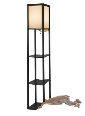新款销罩落地布灯落置物架书架热物品摆放97076地灯