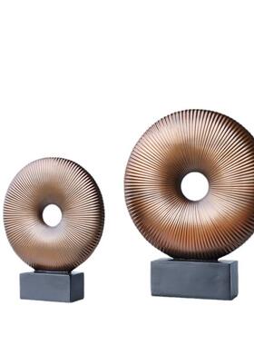 中柜式入户玄关装饰新摆件电视柜酒公工艺CPS品树脂办室酒店软装