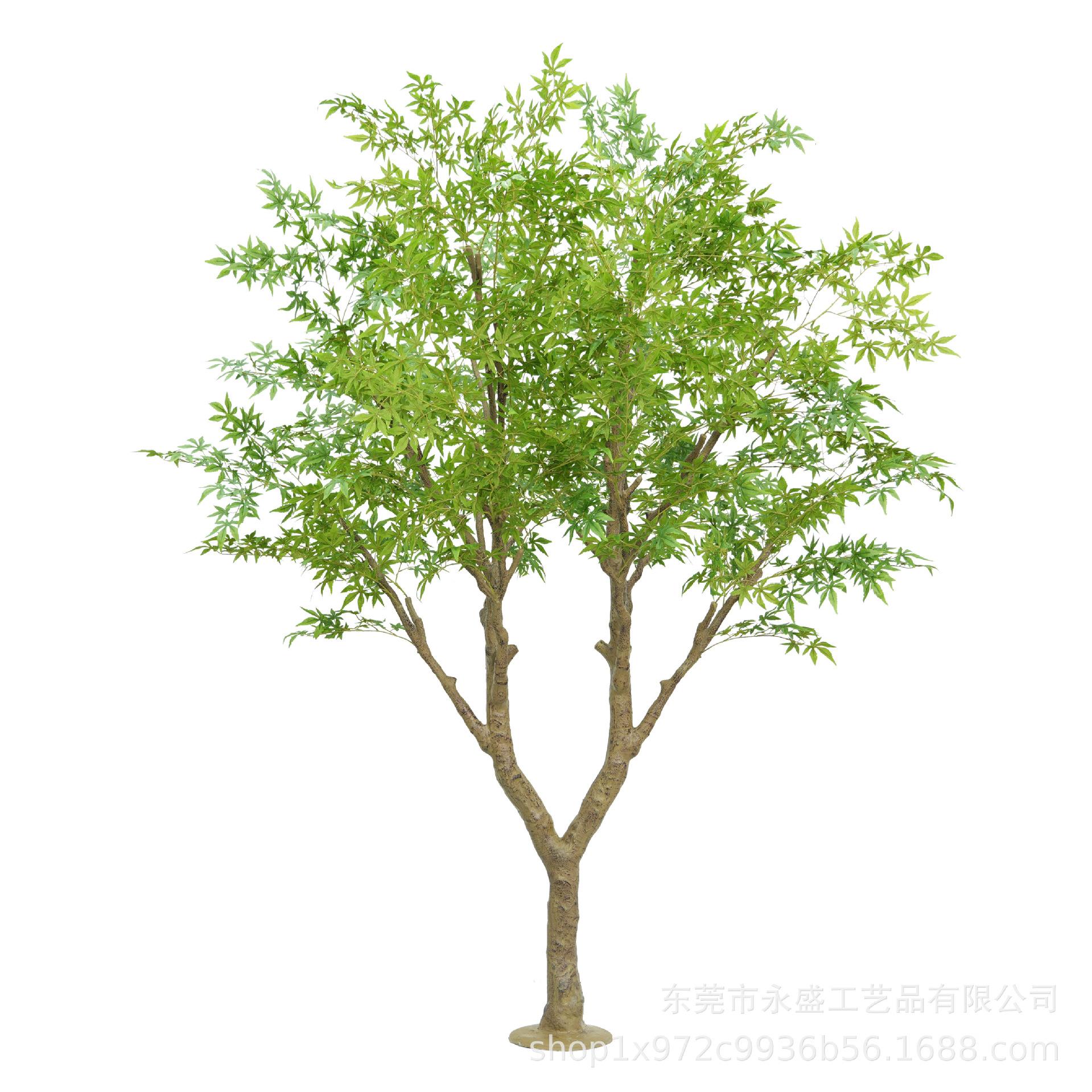 大型仿真枫树绿植摆件商场装饰植物盆景新中式橱窗造景
