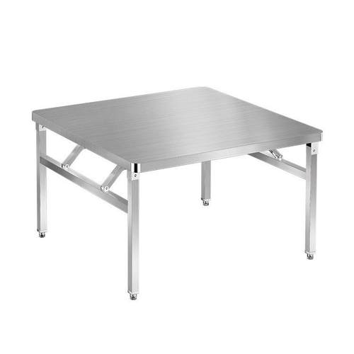 UYA不钢折叠锈桌子长工方形摆长摊条桌操作台商用作台家用餐桌