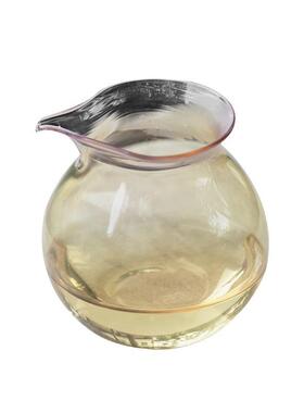 束耐热加厚高硼玻璃功夫茶XHC具滴公道杯茶海分茶器透刻明公水硅