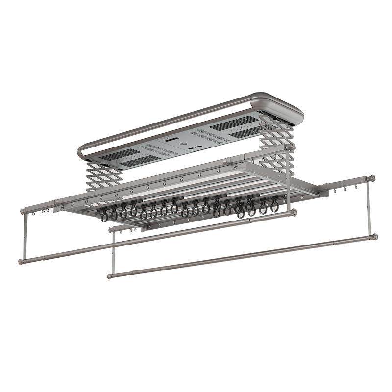 阳台电动晾衣架带烘干智能晾衣架全铝材升降晾衣架双排剪刀包安装