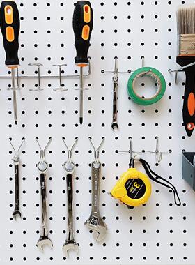 无品牌/金属钩配子纳盒件120PC仓收厨房墙库面衣服工具收纳洞洞板