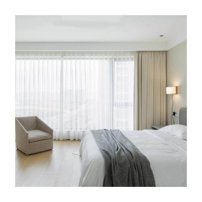 油风高级感款客491厅新卧室现代简约高端奶教遮光授垂顺雪尼尔窗