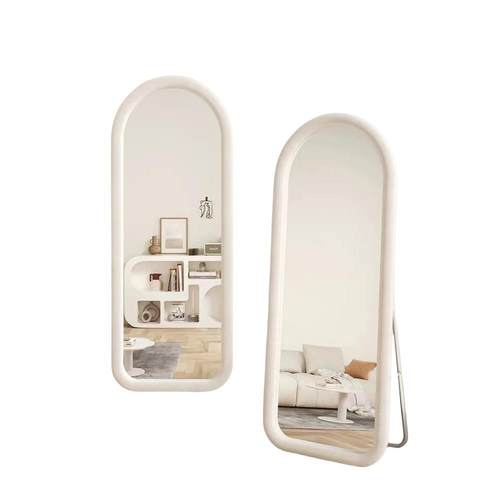 全身镜网红高档全身镜落地镜家用试衣镜子奶油风卧室高级感落地镜