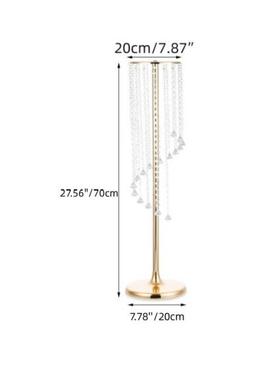 新款S形水晶亚克力珠帘旋转路引婚庆道具路引摩天轮路引