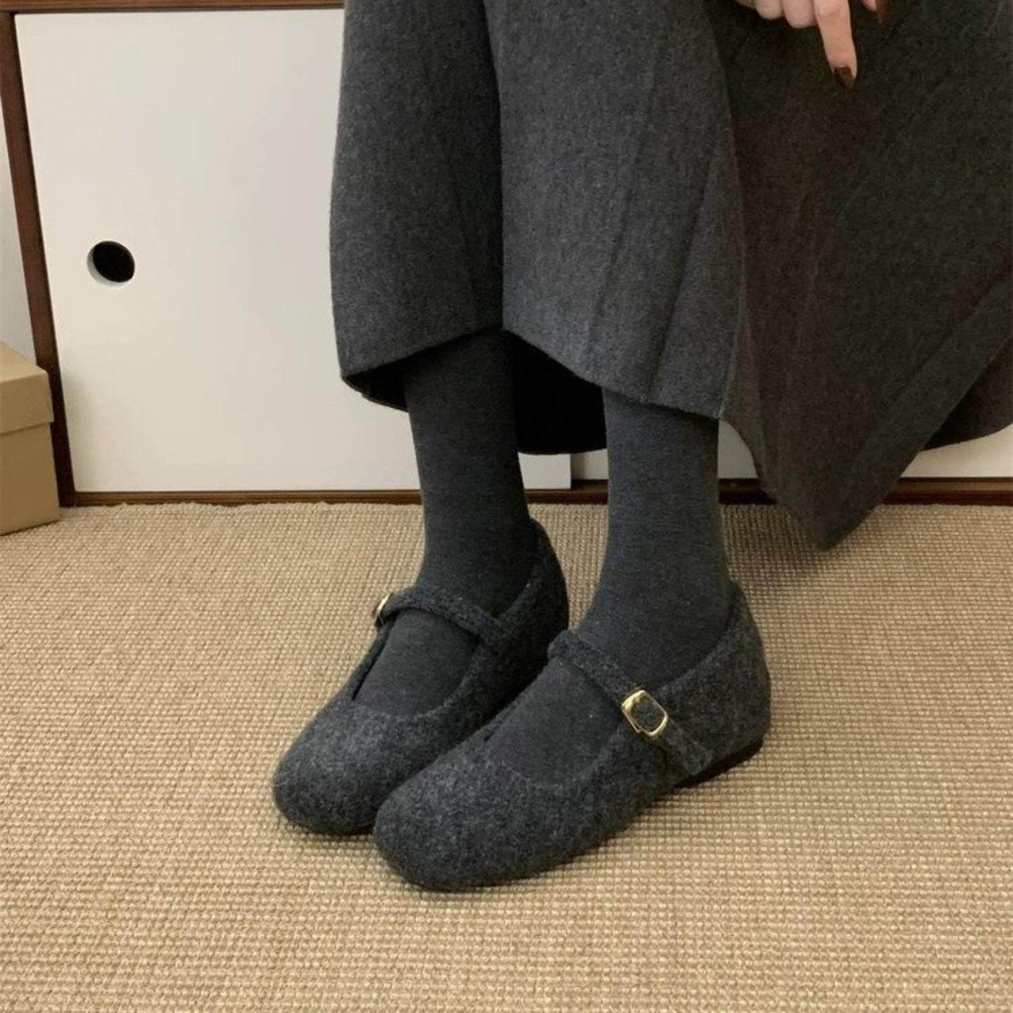 呢子灰内增高百搭玛丽珍鞋女鞋2025年秋冬新款加绒保暖浅口棉鞋,女鞋,玛丽珍鞋,淘宝优惠券,粉丝福利购,淘宝优惠卷