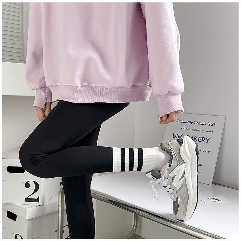 샤크 팬츠 양말 여성용 스타킹 가을 및 여름 스타킹 여성용 순면 인 트렌드 미드 종아리 여성용 양말 여성용 면 양말