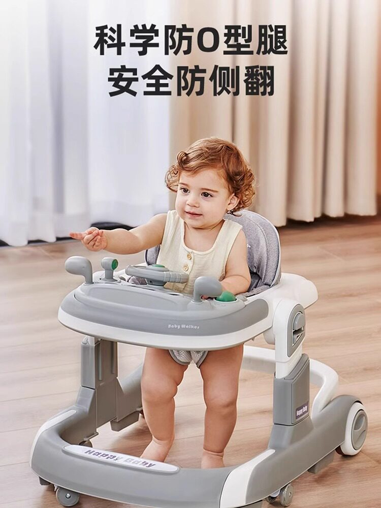Ходунки 2025 new anti-o-leg с защитой от опрокидывания, детские ручные ходунки "три в одном", многофункциональные для прогулок с ребенком Изображение 1