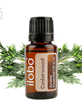 美国雪松Cedarwood芳疗级精油单芳有机植物香薰舒缓15ml ilobo