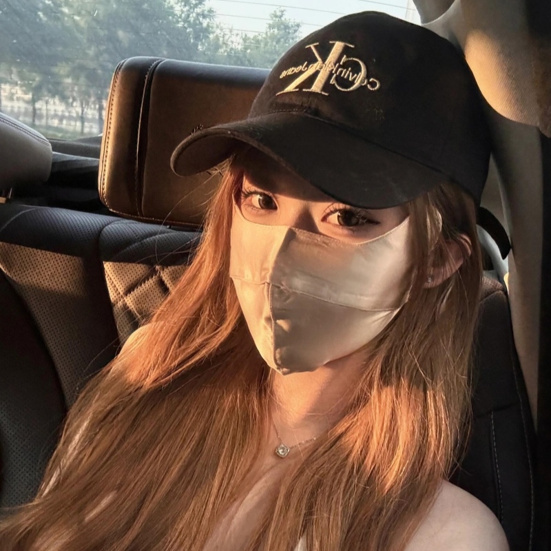 真丝口罩女高颜值2025新款防晒桑蚕丝面罩夏季防紫外线护眼角脸罩