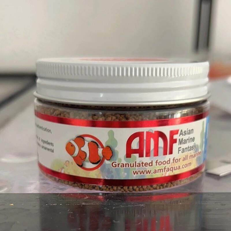 新货AMF鱼饲料海水鱼大蒜素颗粒热带观赏鱼紫菜鱼食小颗粒淡水用