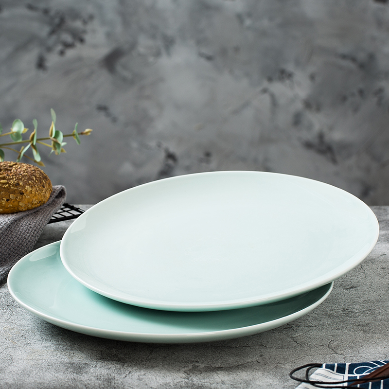 青瓷中式浅盘6-14英寸可定制图案