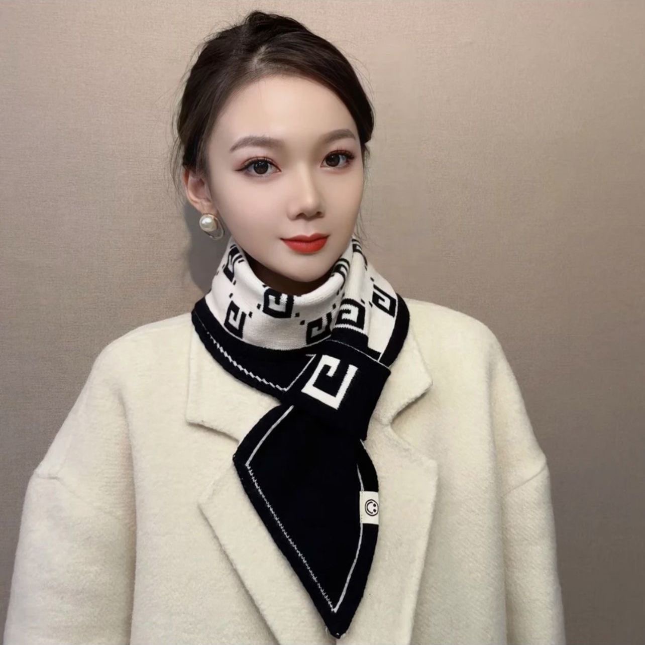 百搭小围巾女秋冬保暖高级