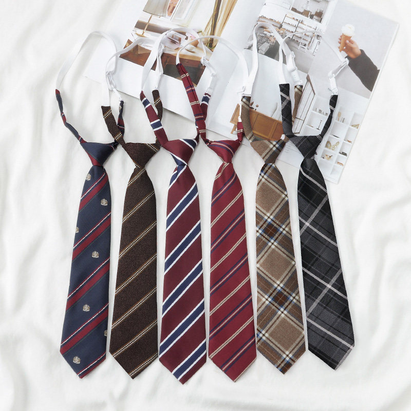 jk领带女学院风懒人免打结日系校供酒红色条纹棕色领结女衬衫配饰,服饰配件/皮带/帽子/围巾,领带,淘宝优惠券,粉丝福利购,淘宝优惠卷