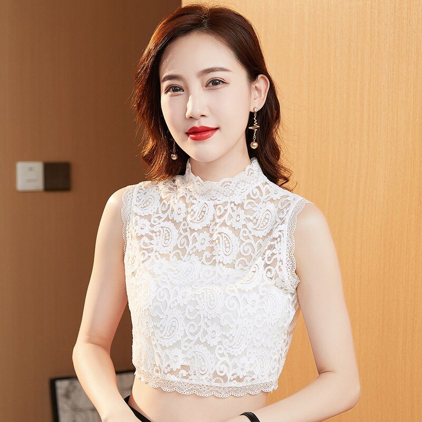 蕾丝假领子女新款假领秋冬高档衣领毛衣内搭无袖背心花边领打底衫