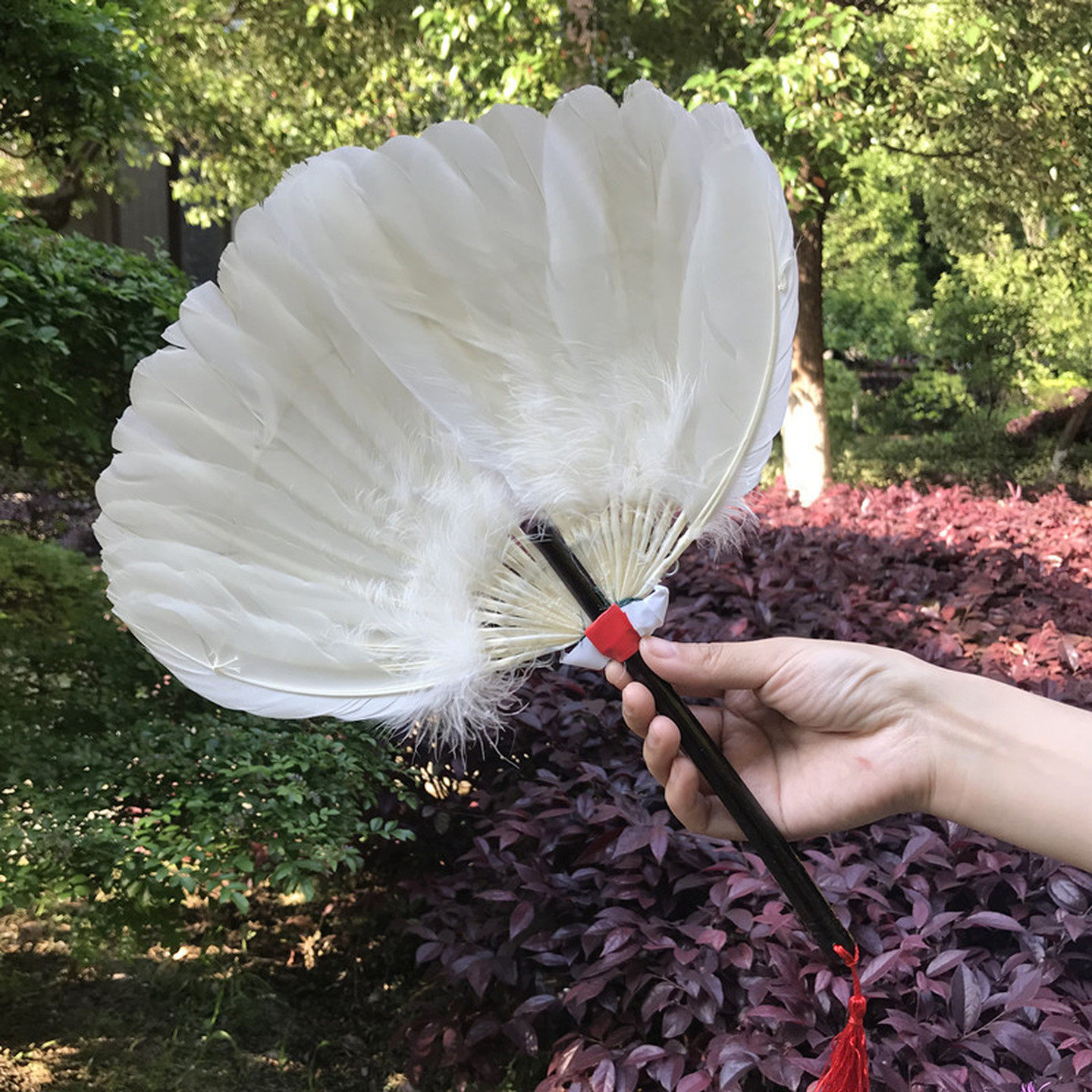 羽毛扇夏天鹅毛扇子夏季老式芭蕉手工蒲扇诸葛亮古风中国风舞蹈扇