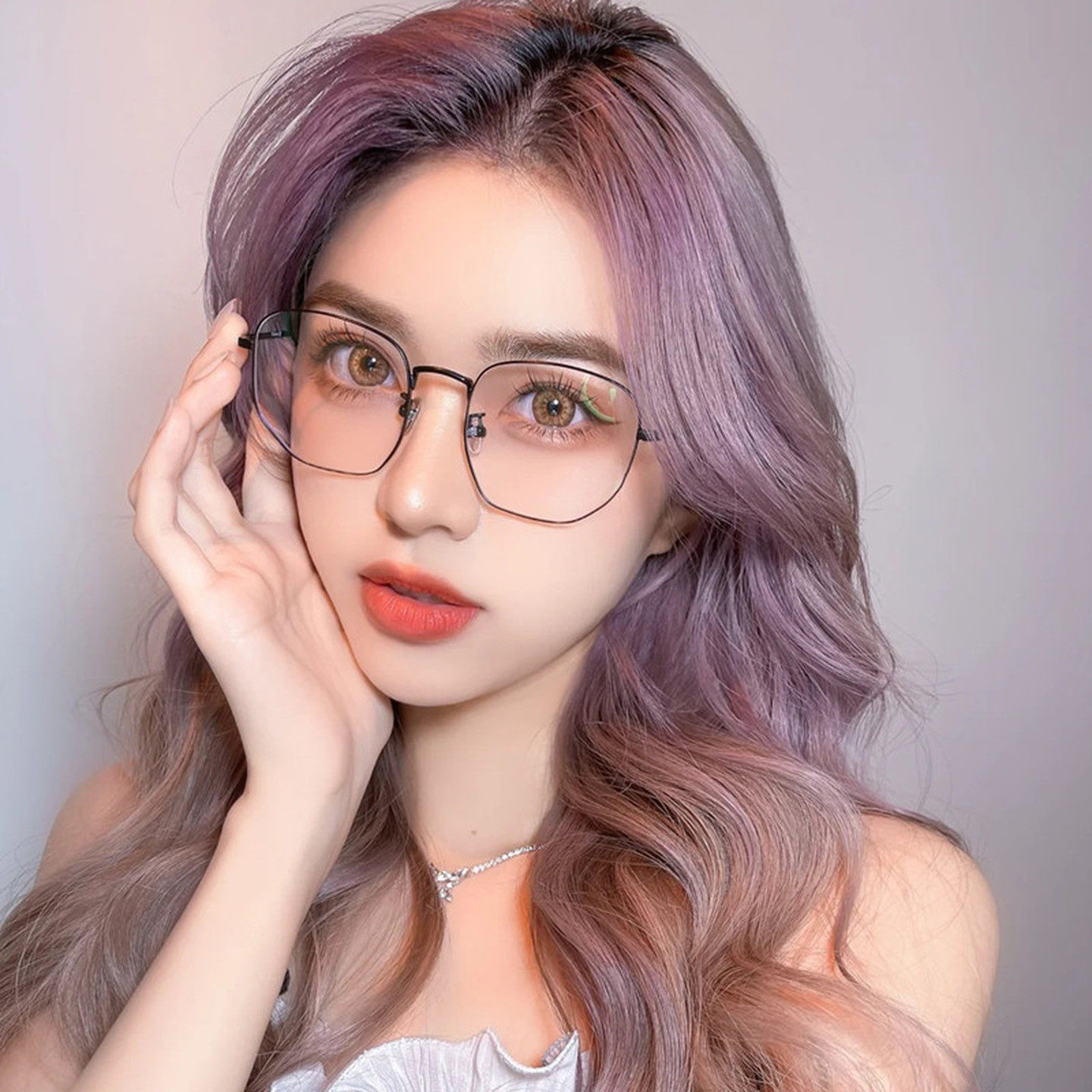 金丝边眼镜女韩版潮有无度数素颜复古圆脸装饰大脸显瘦近视眼镜框